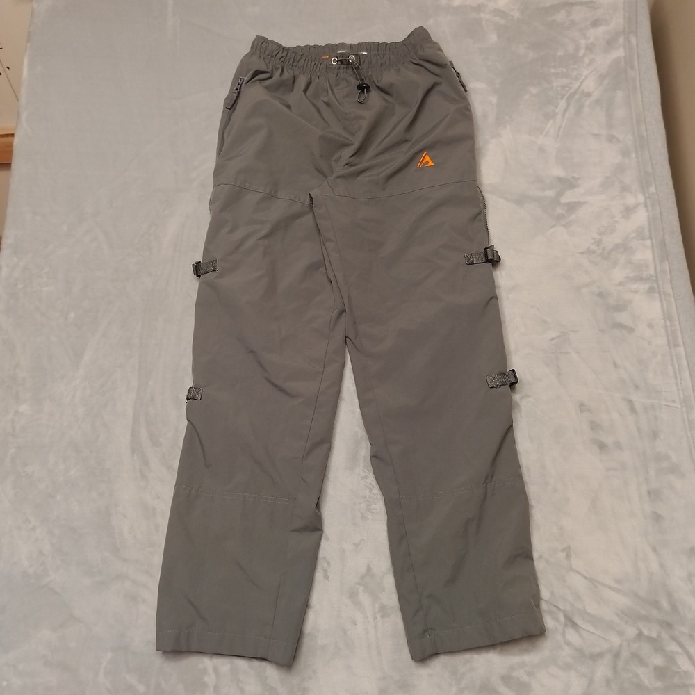 Athletic Works Pants Mens L Charcoal Grey Hiking Track Cargo Outdoor Techwear